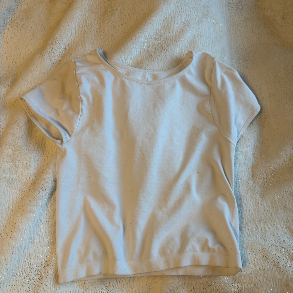 Free People Soft White Athletic Top